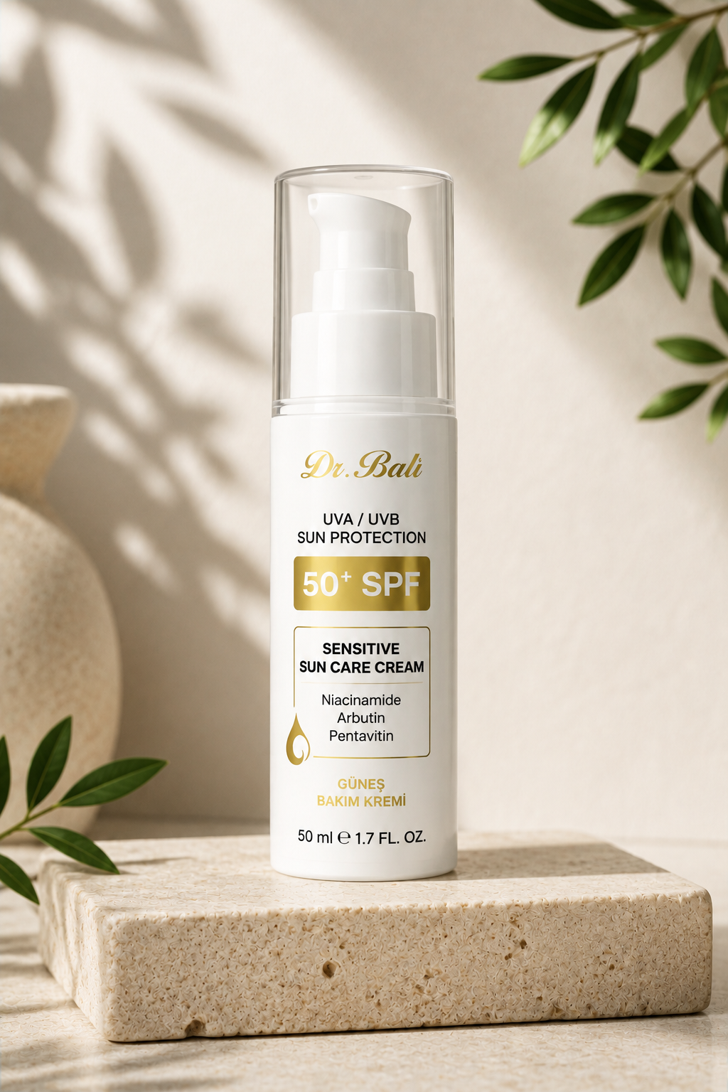 SPF 50+ Hassas Güneş Kremi 50 ML - Dr. Bali