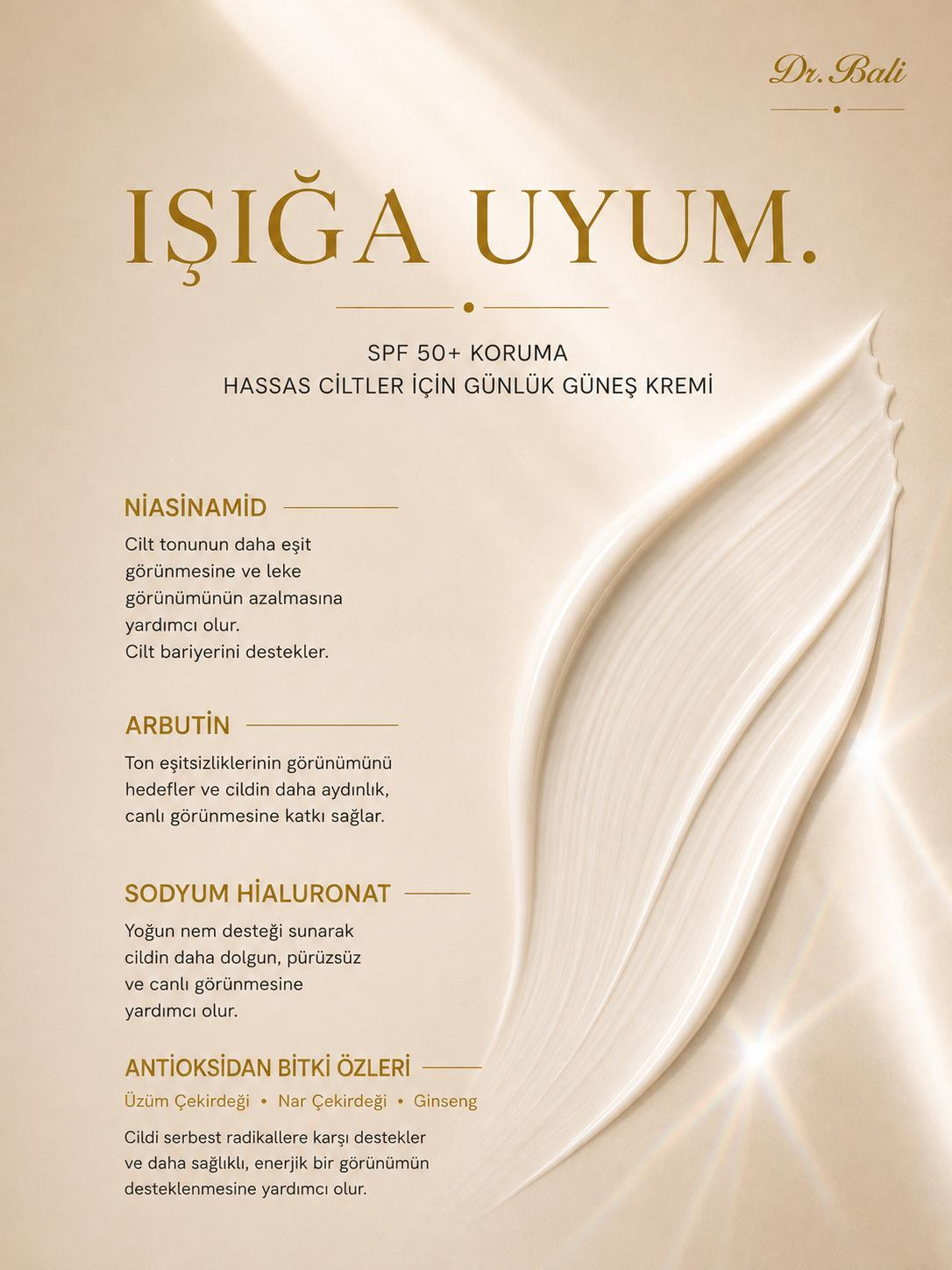 Dr. Bali SPF 50+ Hassas Güneş Kremi, görsel 3