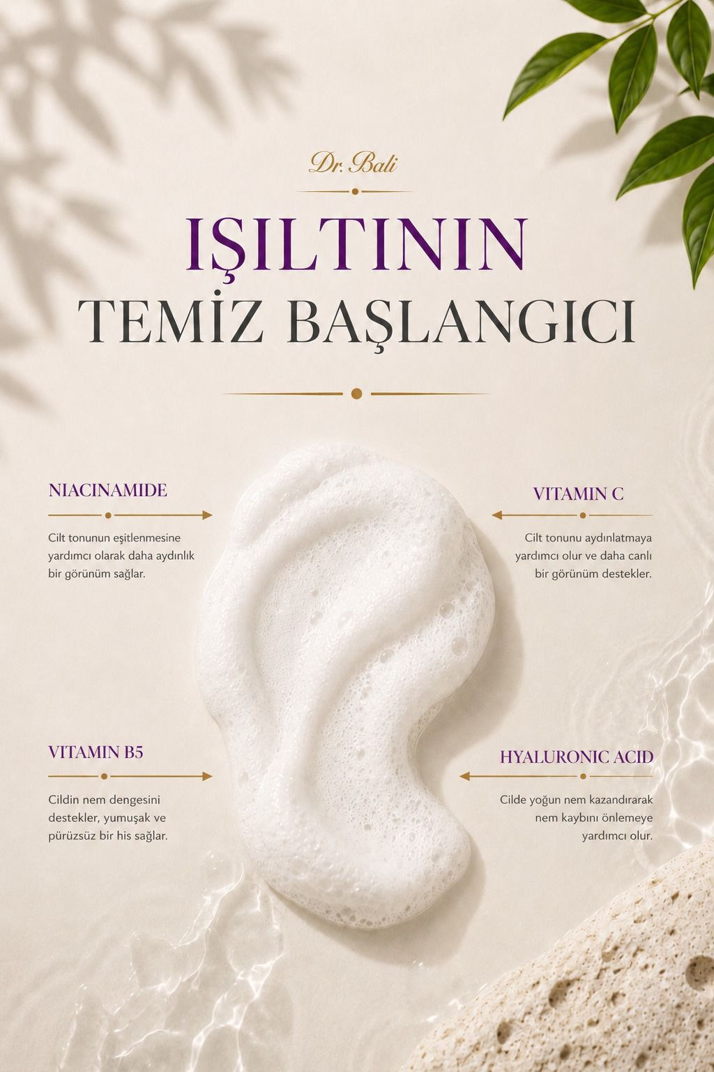 Dr. Bali Aydınlatıcı Yüz Temizleme Köpüğü, görsel 3